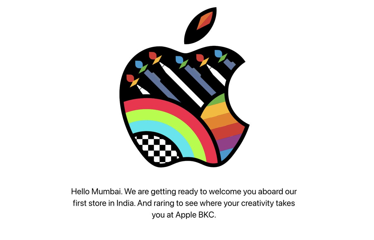 Apple's invitation for its Mumbai store opening