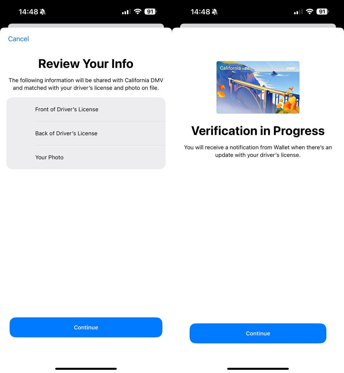 Adding ID to Apple Wallet